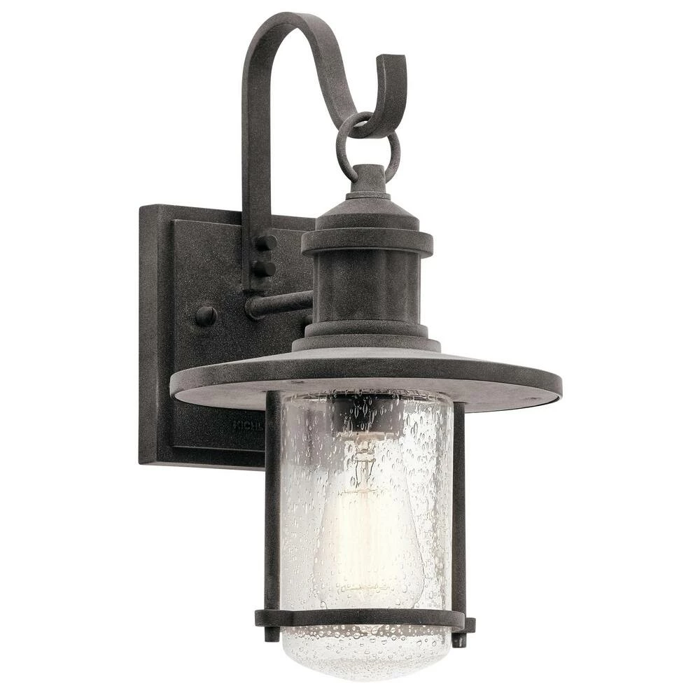 Budget π Kichler Lighting Riverwood 100W 1-Light Incandescent Outdoor Wall Sconce in Weathered Zinc π 3 Budget π Kichler Lighting Riverwood 100W 1-Light Incandescent Outdoor Wall Sconce in Weathered Zinc π