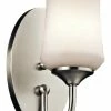 Coupon 👏 Kichler Lighting Aubrey 1-Light Wall Sconce in Brushed Nickel 💯