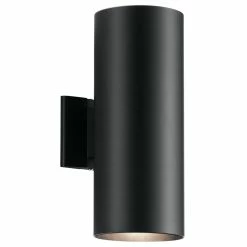 Cheapest 🎁 Kichler Lighting Signature 60W 2-Light Medium E-26 incandescent Outdoor Wall Sconce in Black ⌛
