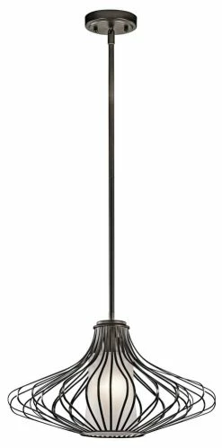 New 🤩 Kichler Lighting 100W 1-Light Pendant in Olde Bronze ⌛