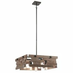 Kichler Lighting shop 11 Best deal ✔️ Kichler Lighting Cuyahoga Mill 60W 5-Light Chandelier in Anvil Iron ❤️