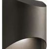 Discount 😉 Kichler Lighting Wesley 8W 1-Light LED Outdoor Wall Sconce in Textured Architectural Bronze 🎉 -Kichler Lighting shop Query 1764