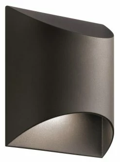 Discount 😉 Kichler Lighting Wesley 8W 1-Light LED Outdoor Wall Sconce in Textured Architectural Bronze 🎉