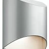Best deal 👍 Kichler Lighting Wesley 8W 1-Light Integrated LED Outdoor Wall Sconce in Platinum 🔔 -Kichler Lighting shop Query 1766