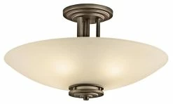 Discount ❤️ Kichler Lighting Hendrik 12-1/5 in. 4-Light Semi-Flushmount Ceiling Light in Olde Bronze 🛒