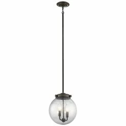 Best Sale 😀 Kichler Lighting Holbrook 12 in. 2-Light Mini Pendant in Olde Bronze 😍