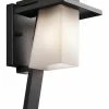 Cheapest 🎁 Kichler Lighting Stonebrook 8-3/4 in. 18W 1-Light Outdoor Wall Sconce with Satin Etched Cased Opal Glass in Architectural Bronze 👏 -Kichler Lighting shop Query 1778