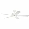 Promo 𧨠Kichler Lighting Basics Pro Designer 52W 1-Light 5-Blade LED Ceiling Fan in White β 2 Promo 𧨠Kichler Lighting Basics Pro Designer 52W 1-Light 5-Blade LED Ceiling Fan in White β -Kichler Lighting shop Query 1791