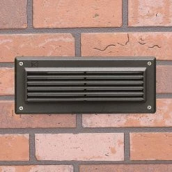 Deals 🎉 Kichler Lighting Brick Light 3.8W 2-Light LED Deck Light in Textured Architectural Bronze 😀