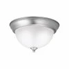 Flash Sale 😍 Kichler Lighting Signature 2 Light 60 W Semi Flush Mount in Brushed Nickel 🎉