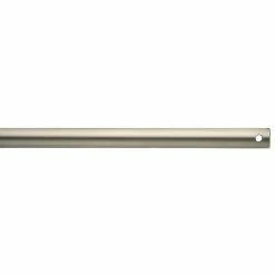 Budget 😍 Kichler Lighting Basics 24 in. Non-Threaded Downrod for Ceiling Fan in Brushed Nickel 🔔
