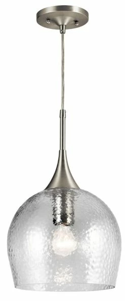 Best deal 😉 Kichler Lighting Sloane 17 in. 1-Light Pendant in Brushed Nickel 🎁