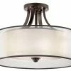 Best reviews of 😀 Kichler Lighting Lacey 100W Medium Flush Mount in Mission Bronze 💯 -Kichler Lighting shop Query 182