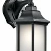 Promo 🎉 Kichler Lighting Chesapeake 11-3/4 in. 60W 1-Light Outdoor Wall Lantern in Black 😉