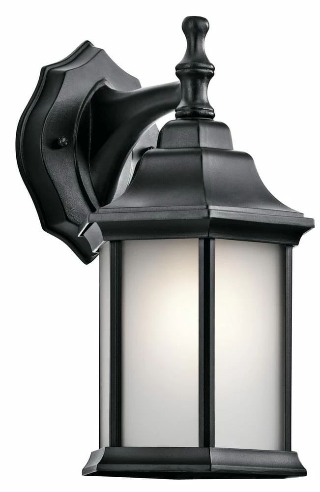 Promo 🎉 Kichler Lighting Chesapeake 11-3/4 in. 60W 1-Light Outdoor Wall Lantern in Black 😉 3 Promo 🎉 Kichler Lighting Chesapeake 11-3/4 in. 60W 1-Light Outdoor Wall Lantern in Black 😉