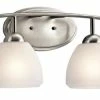 Best Sale 🥰 Kichler Lighting Calleigh 7 in. 100 W 4-Light Medium Bracket in Brushed Nickel ❤️