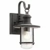 Buy ⌛ Kichler Lighting Riverwood 60W 1-Light Incandescent Outdoor Wall Sconce in Weathered Zinc 🧨 -Kichler Lighting shop Query 1846
