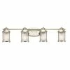 Top 10 🛒 Kichler Lighting Ashland Bay 60W 4-Light Bath Light with Clear Seeded and Ribbed Glass in Polished Nickel 🔥 -Kichler Lighting shop Query 1856