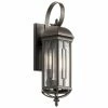 Flash Sale 👍 Kichler Lighting Galemore 18 in. 60W 2-Light Candelabra E-12 Base Outdoor Wall Sconce in Olde Bronze 🎁 -Kichler Lighting shop Query 1857
