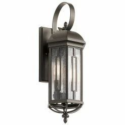 Flash Sale 👍 Kichler Lighting Galemore 18 in. 60W 2-Light Candelabra E-12 Base Outdoor Wall Sconce in Olde Bronze 🎁