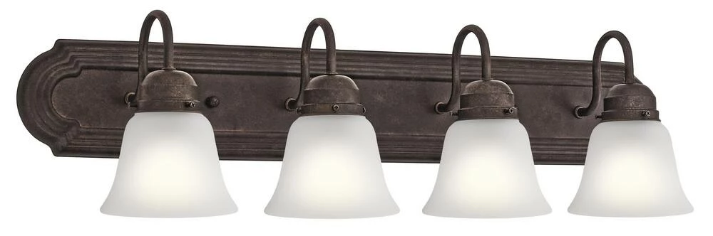 Discount 🎉 Kichler Lighting 200W 4-Light Medium E-26 Incandescent Vanity Fixture in Tannery Bronze™ 🌟 3 Discount 🎉 Kichler Lighting 200W 4-Light Medium E-26 Incandescent Vanity Fixture in Tannery Bronze™ 🌟
