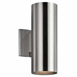 Best Pirce 👍 Kichler Lighting Signature 12 in. 65W 2-Light Medium E-26 Base Outdoor Wall Sconce in Brushed Aluminum 🔔