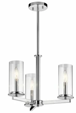Best reviews of 🛒 Kichler Lighting Crosby 40W 3-Light Semi-Flushmount Ceiling Fixture in Polished Chrome 🔥