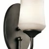 Discount 👏 Kichler Lighting Aubrey 5-1/2 x 10-3/4 in. 100W 1-Light Medium E-26 Incandescent Wall Sconce in Olde Bronze 🎉 -Kichler Lighting shop Query 1872
