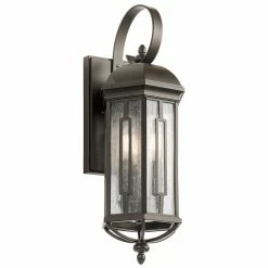 Cheap 👍 Kichler Lighting Galemore 40W 3-Light Wall Lantern in Olde Bronze 😍