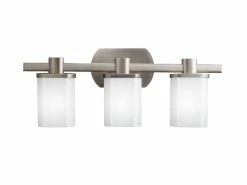 Best deal ❤️ Kichler Lighting Lege 5-1/2 in. 100 W 3-Light Medium Bracket in Brushed Nickel ⭐