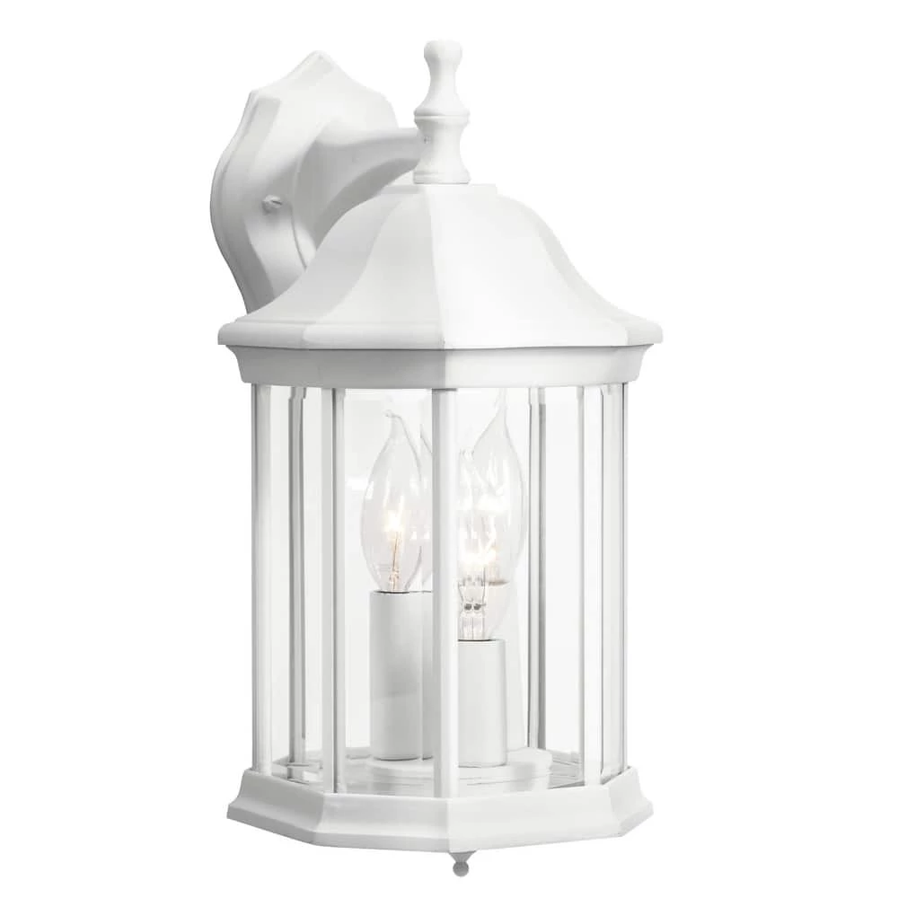 Budget 😀 Kichler Lighting Chesapeake 8-1/2 in. 60W 3-Light Outdoor Wall Sconce with Clear Beveled Glass in White 👏 3 Budget 😀 Kichler Lighting Chesapeake 8-1/2 in. 60W 3-Light Outdoor Wall Sconce with Clear Beveled Glass in White 👏