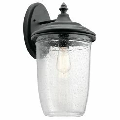 Wholesale ⌛ Kichler Lighting Yorke 150W 1-Light Medium E-26 Incandescent Outdoor Wall Sconce in Textured Black ✨