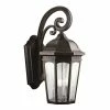 Cheapest 🛒 Kichler Lighting Courtyard 60W 3-Light Wall Mount Outdoor Lantern in Rubbed Bronze 🥰