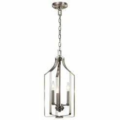 Coupon 🤩 Kichler Lighting Morrigan 60W 3-Light Candelabra E-12 Incandescent Foyer Lighting in Brushed Nickel 🥰