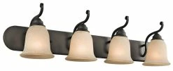 Flash Sale 🌟 Kichler Lighting Camerena 4-Light Bath Light in Olde Bronze 😉