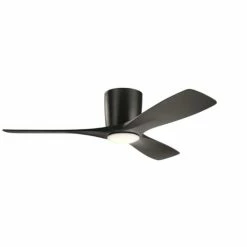Cheap 🌟 Kichler Lighting Volos 48 in. 57W 1-Light Integrated LED Ceiling Fan in Satin Black 🥰
