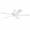 Buy 👍 Kichler Lighting Basics Pro 52 in. 5 Blade Indoor LED Ceiling Fan in Matte White 🎉 -Kichler Lighting shop Query 1919