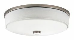 Buy ⌛ Kichler Lighting Ceiling Space 13 in. 23W 1-Light Integrated LED Flush Mount Ceiling Fixture in Brushed Nickel 😀