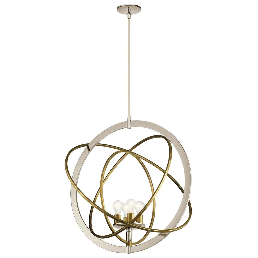 Hot Sale β Kichler Lighting Ibis 75W 4-Light Medium E-26 Incandescent Pendant in Polished Nickel π 3 Hot Sale β Kichler Lighting Ibis 75W 4-Light Medium E-26 Incandescent Pendant in Polished Nickel π