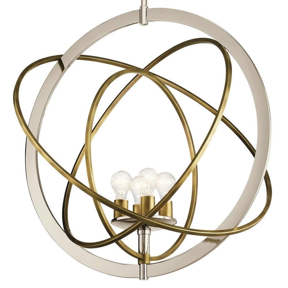 Hot Sale β Kichler Lighting Ibis 75W 4-Light Medium E-26 Incandescent Pendant in Polished Nickel π 7 Hot Sale β Kichler Lighting Ibis 75W 4-Light Medium E-26 Incandescent Pendant in Polished Nickel π - Image 5