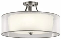 Cheapest 🔥 Kichler Lighting Lacey 5-Light Semi Flush Ceiling Light in Antique Pewter 😍