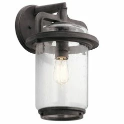 Cheap 😍 Kichler Lighting Andover 150W 1-Light Medium E-26 Incandescent Outdoor Wall Sconce in Weathered Zinc 🛒