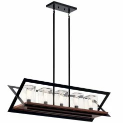 Wholesale 🎉 Kichler Lighting Morelle™ 75W 5-Light Medium E-26 Incandescent Outdoor Chandelier in Black 💯