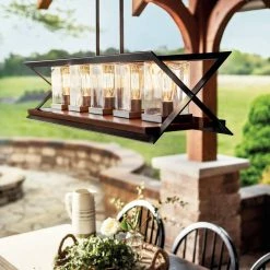 Wholesale 🎉 Kichler Lighting Morelle™ 75W 5-Light Medium E-26 Incandescent Outdoor Chandelier in Black 💯 -Kichler Lighting shop Query 1963