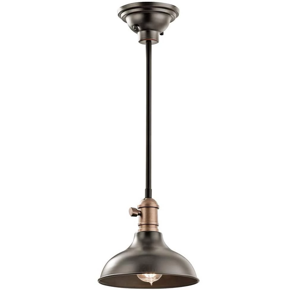 Hot Sale π Kichler Lighting Cobson 7-1/2 in. 1-Light Mini Pendant or Wall Sconce in Olde Bronze π 3 Hot Sale π Kichler Lighting Cobson 7-1/2 in. 1-Light Mini Pendant or Wall Sconce in Olde Bronze π