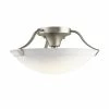 New β€οΈ Kichler Lighting 7-3/4 x 15 in. 100 W 3-Light Medium Semi-Flush Mount Ceiling Fixture in Brushed Nickel β 2 New β€οΈ Kichler Lighting 7-3/4 x 15 in. 100 W 3-Light Medium Semi-Flush Mount Ceiling Fixture in Brushed Nickel β -Kichler Lighting shop Query 1974
