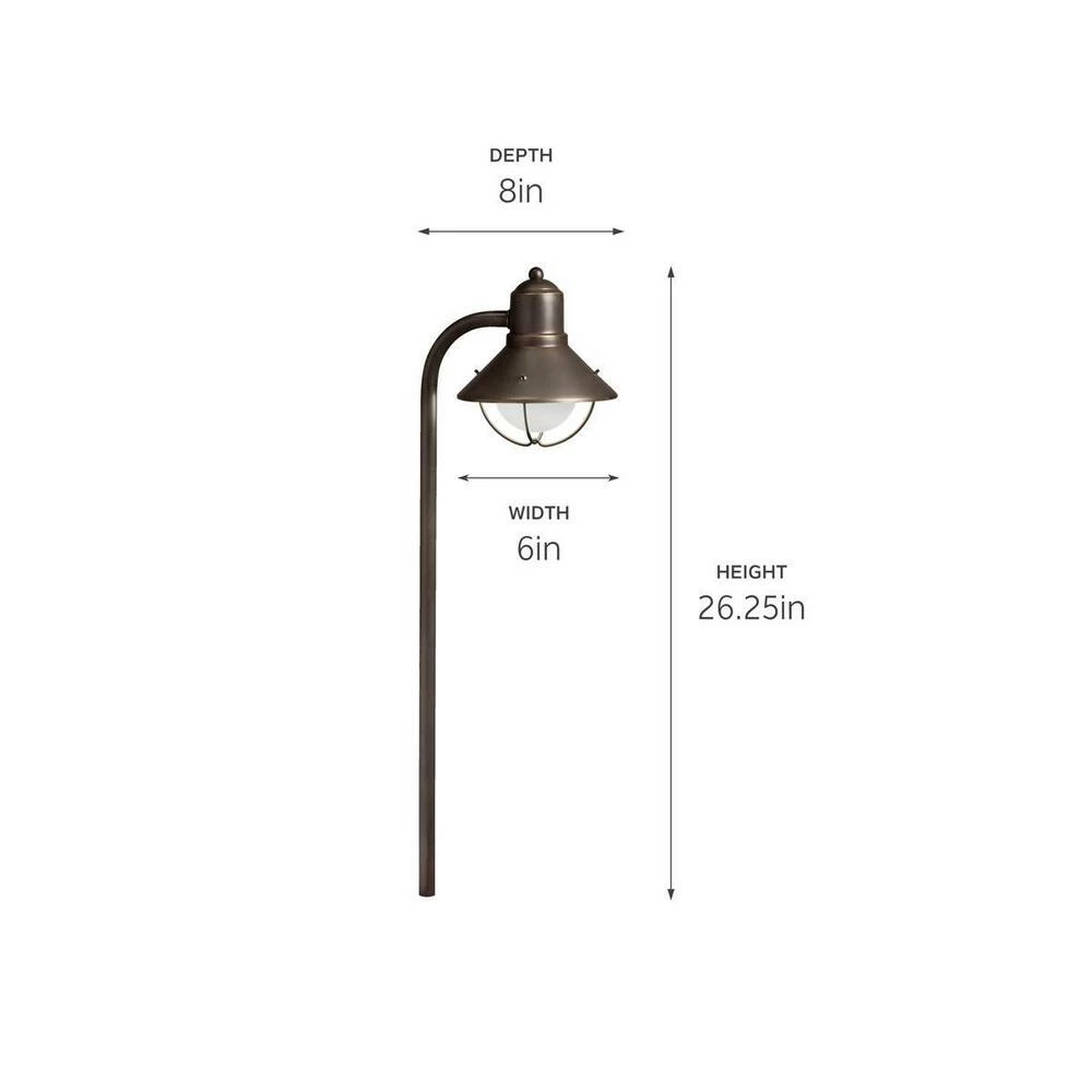 Deals π Kichler Lighting Seaside 25W 1-Light Medium E-26 Incandescent Path Light in Olde Bronze π 4 Deals π Kichler Lighting Seaside 25W 1-Light Medium E-26 Incandescent Path Light in Olde Bronze π - Image 2