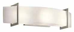 Discount 💯 Kichler Lighting Crescent View 5-3/4 in. 60 W 3-Light Bracket in Brushed Nickel 😉