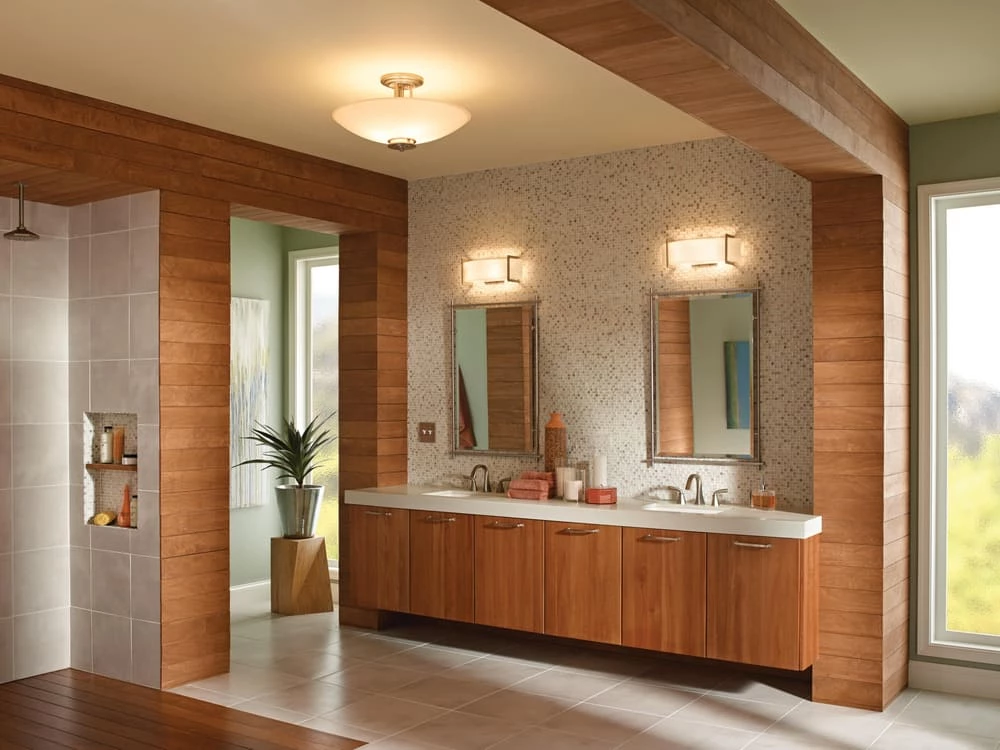 Discount π― Kichler Lighting Crescent View 5-3/4 in. 60 W 3-Light Bracket in Brushed Nickel π 4 Discount π― Kichler Lighting Crescent View 5-3/4 in. 60 W 3-Light Bracket in Brushed Nickel π - Image 2