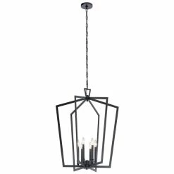 Top 10 🛒 Kichler Lighting Abbotswell™ 60W 6-Light Incandescent Chandelier in Black ❤️